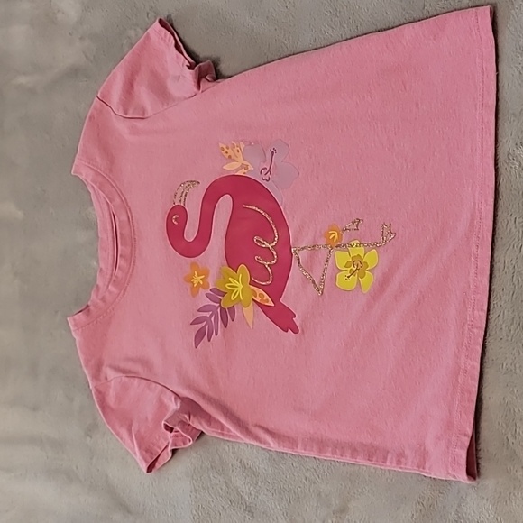 ⭐️ 5 for $25 ⭐️ Cat & Jack Flamingo Tee - Picture 3 of 6